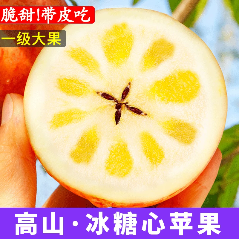 「顺丰快递」新鲜红富士冰糖心丑苹果9斤