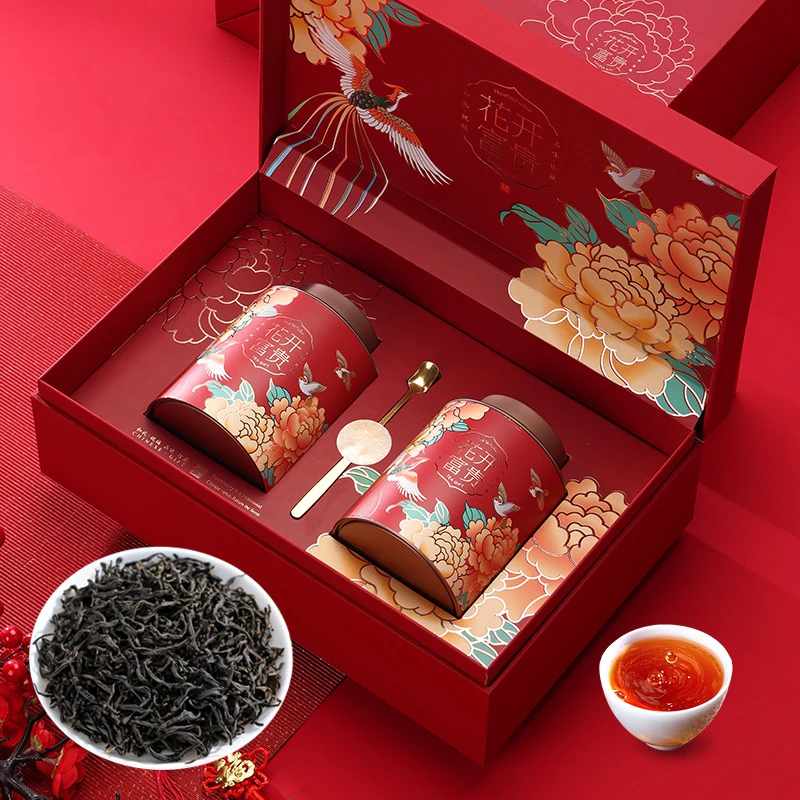 高山产区茶品优质送礼优选花香武夷山正山小种红茶罐装高档礼盒装