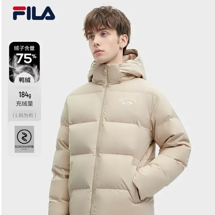 Fila/斐乐张艺兴同款情侣羽绒服冬季连帽女款羽绒服F11U349901F
