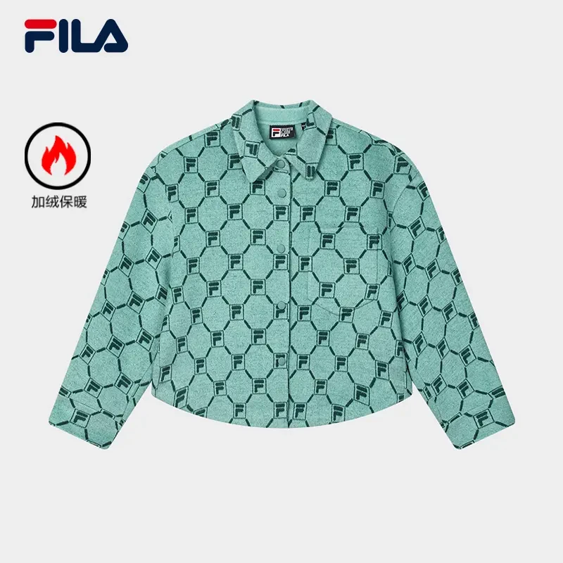 Fila/斐乐女款户外运动时尚外套长袖休闲冬季保暖加绒F11W518703F