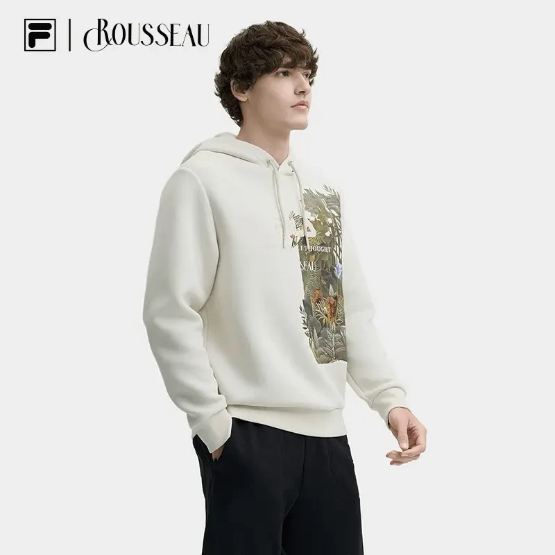 Fila/斐乐男【FILA X 卢梭联名氧气卫衣】秋冬休闲内搭 F11M448216F