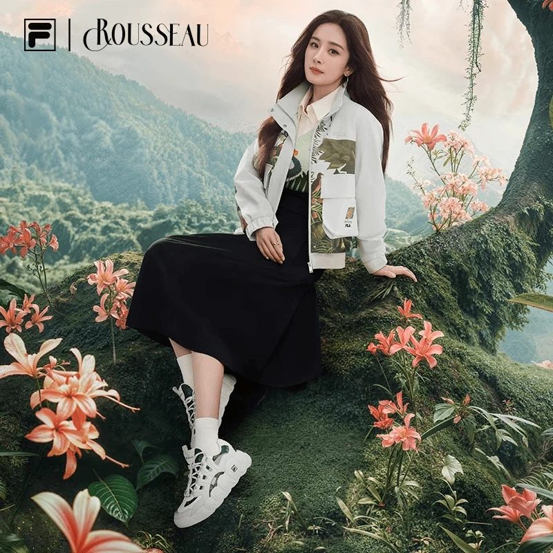 FILA X 卢梭情侣可颂鞋面包老爹鞋运动鞋24秋冬款休闲F12W441121F