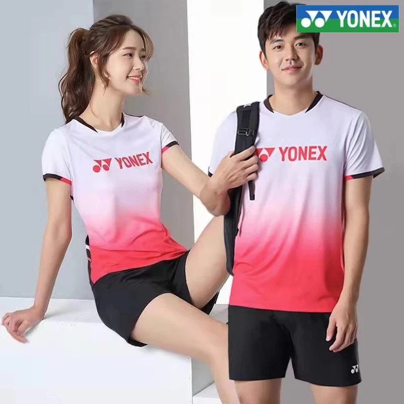 尤尼克斯羽毛球服套装乒乓球服 短袖运动球衣YY春夏服装女男网球