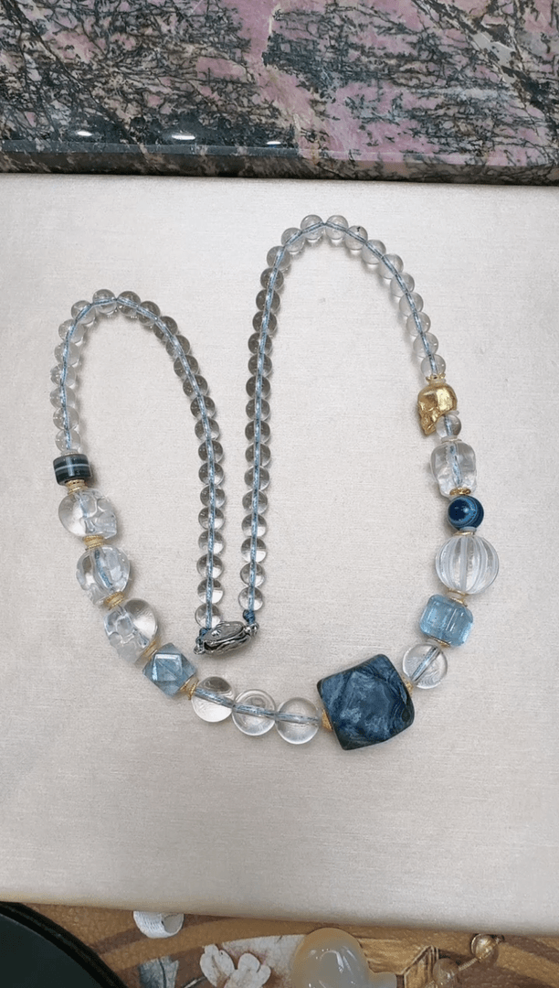 【闪购商品】水晶J项链未镶嵌DIY多样式随机发一