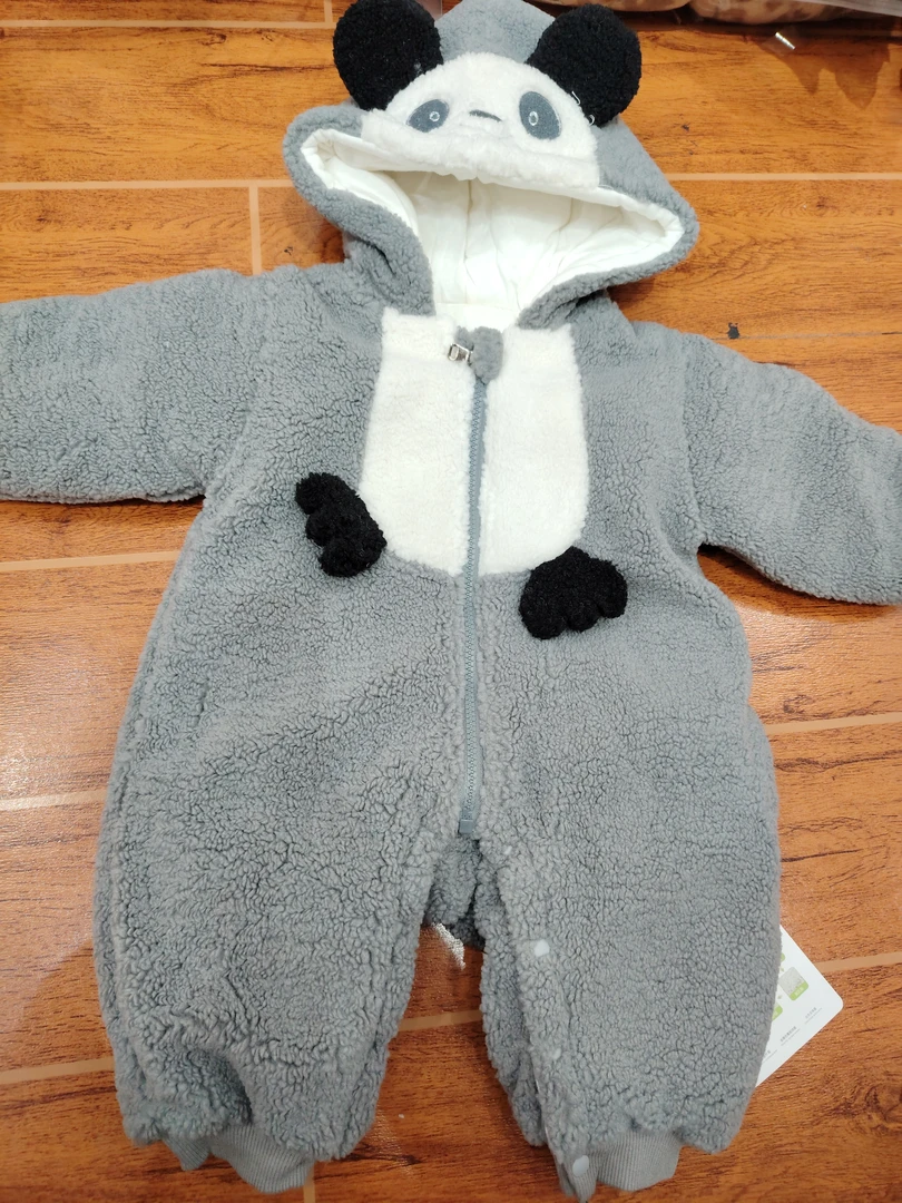 钓Y猫1294厚棉萌宝熊猫连帽哈衣