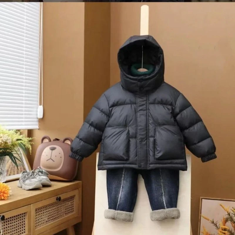 童装潮款Y儿童服冬季新款羽绒衣男女童装加加厚外套洋气韩版休闲