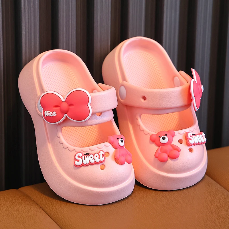EVA女童凉拖鞋夏季踩屎感公主款防滑软底宝宝家居小女孩凉鞋