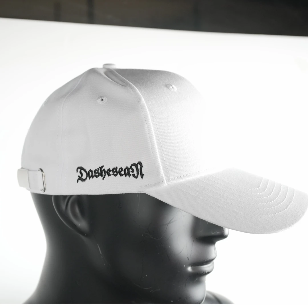 大师兄同款棒球帽白色侧logo