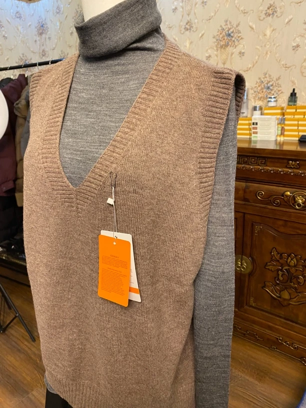 马甲毛衣网红针织时尚