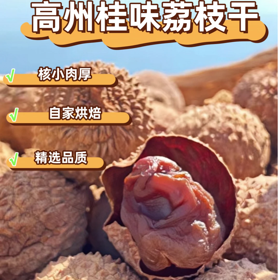 高州桂味荔枝干小核肉厚软糯香甜新货特产精选品质甄选饱满产地发