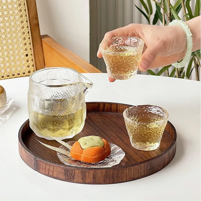 新中式茶馆品茗杯套装 玻璃小茶杯子主人杯建盏杯泡茶功夫茶茶具