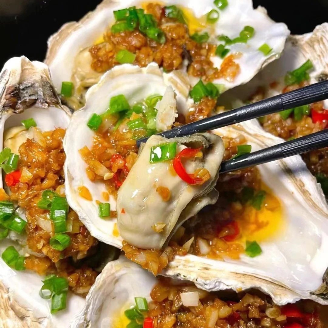 好吃的鲜冻生蚝（箱/8-9头）新鲜到货，仅限太原六城区榆次可拍