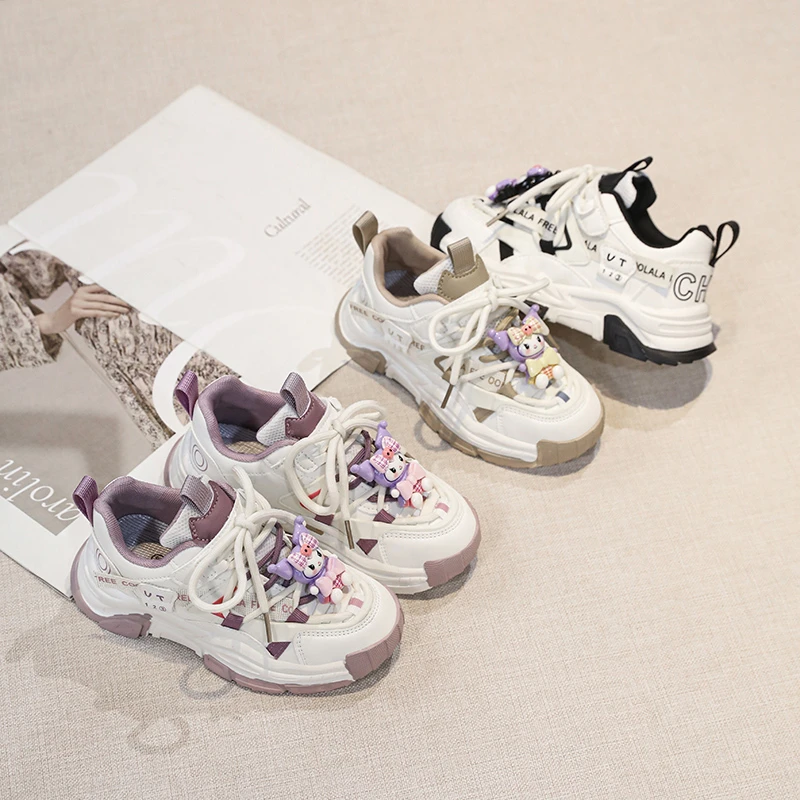 【淼淼家专属】 137H老爹鞋女童鞋子运动小白鞋休闲软底潮四季款