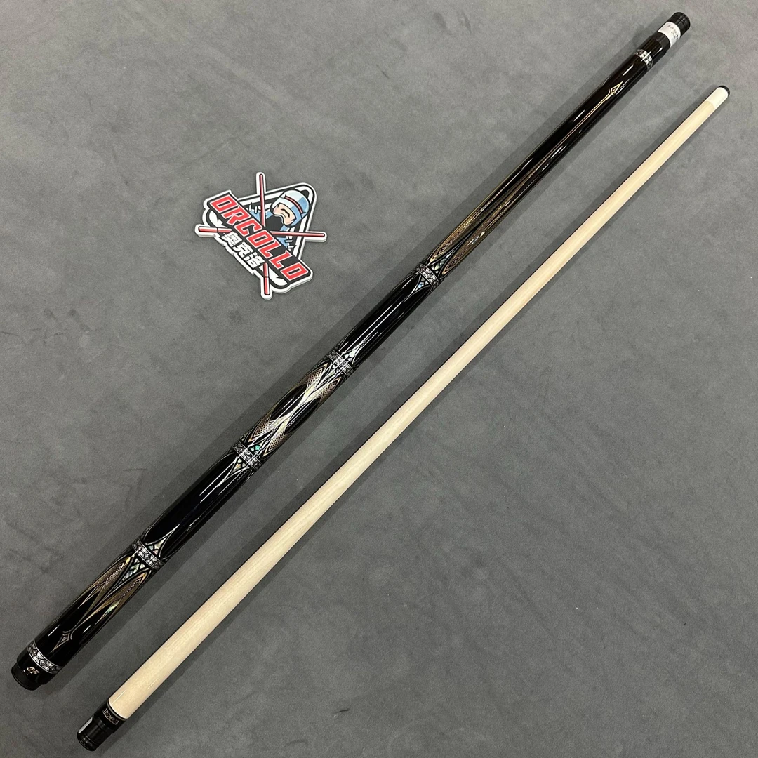 J.FLOWERSJF20-26G黄金甲光把大头杆中式职业级实木雕刻九球镶嵌