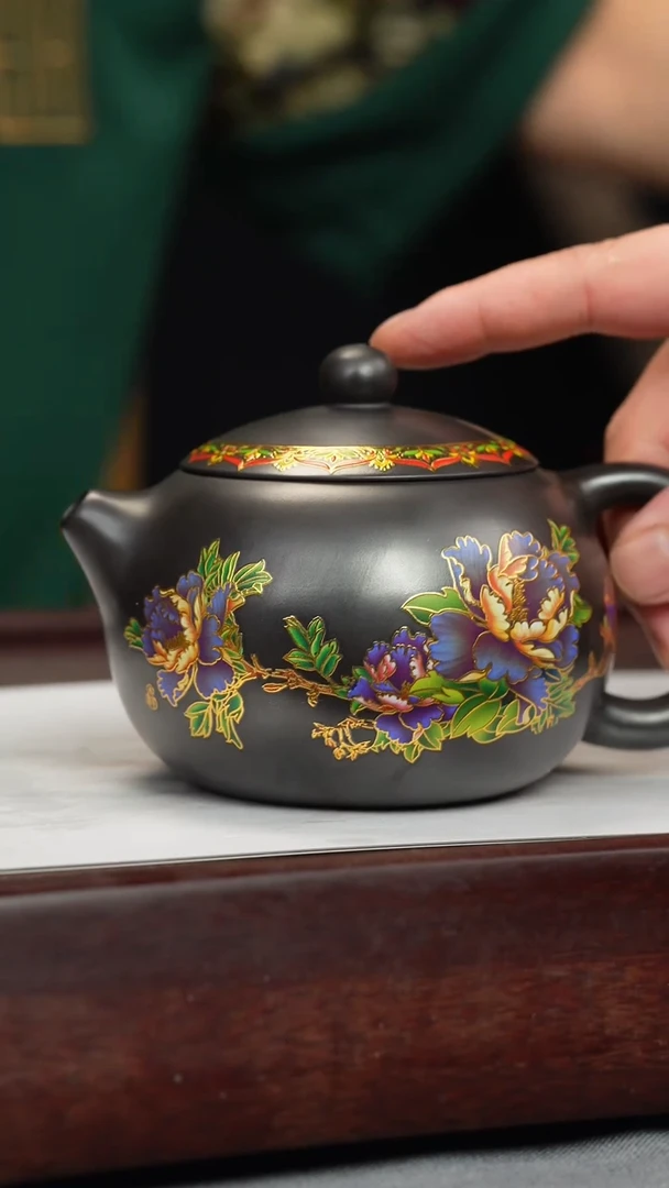 【闪购商品】紫砂茶杯石黄牡丹幻彩西施