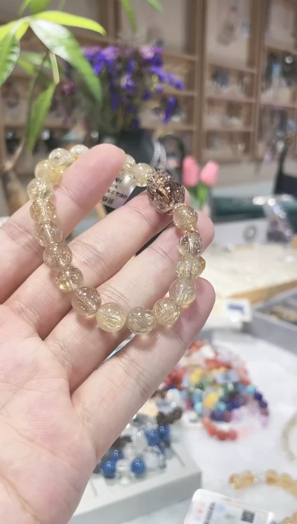 【闪购商品】水晶手链未镶嵌原创金发晶