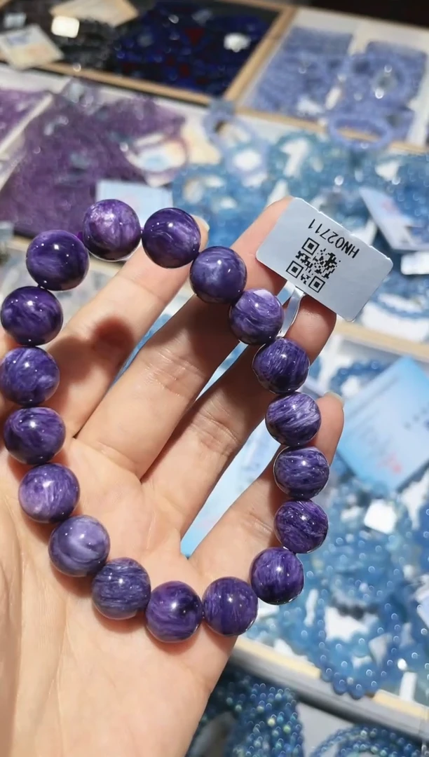 【闪购商品】查罗石（紫龙晶）手串未镶嵌手串