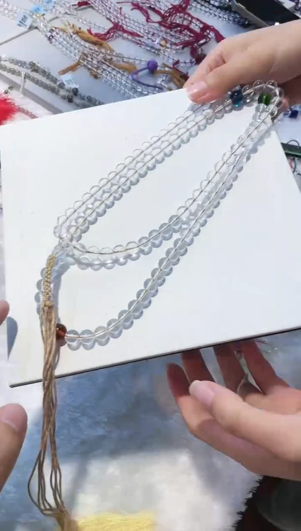 【闪购商品】水晶手链未镶嵌白水晶108颗