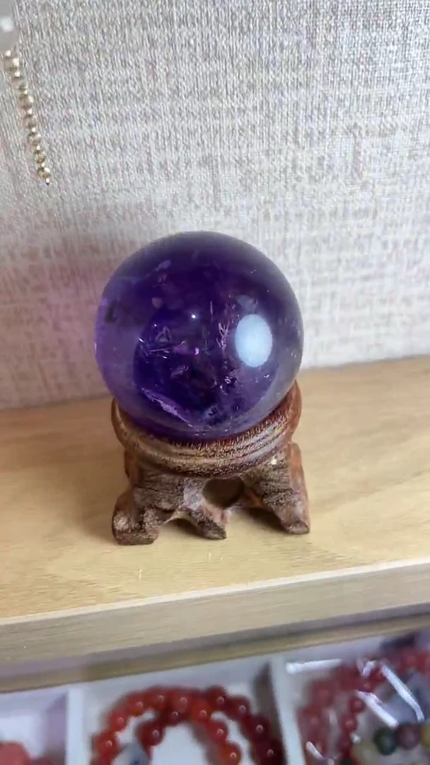 【闪购商品】水晶球未镶嵌紫水晶球
