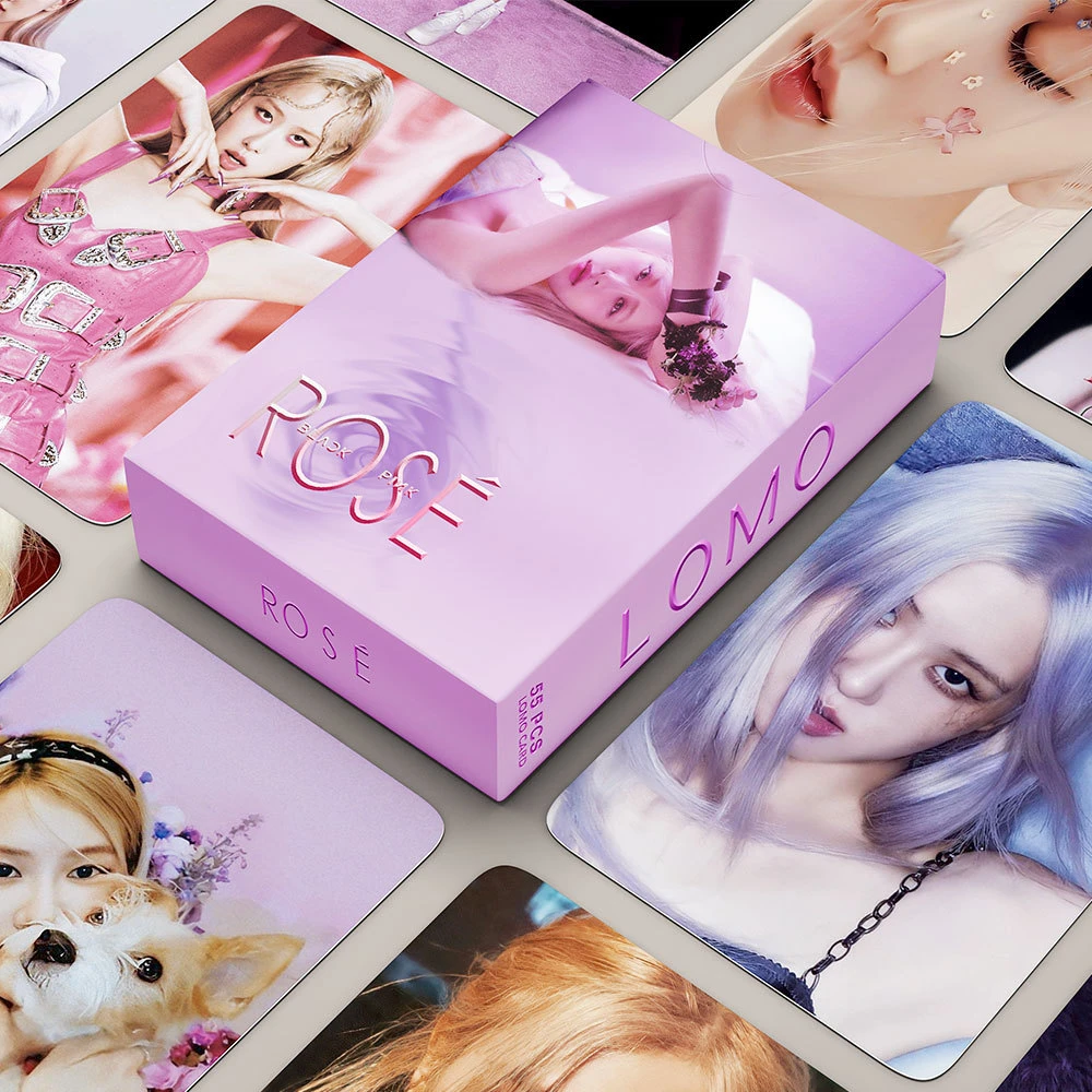 55张blackpink个专 rose 自印朴彩英小卡片收藏Lomo卡周边明信片