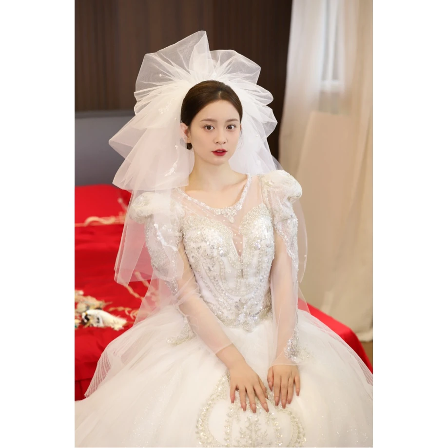 新款新娘可爱精美头纱49