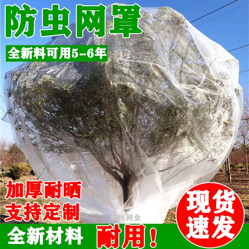 果树防虫网罩防蚊网樱桃杨梅果园防柳絮网大棚抗老化加厚网罩纱网