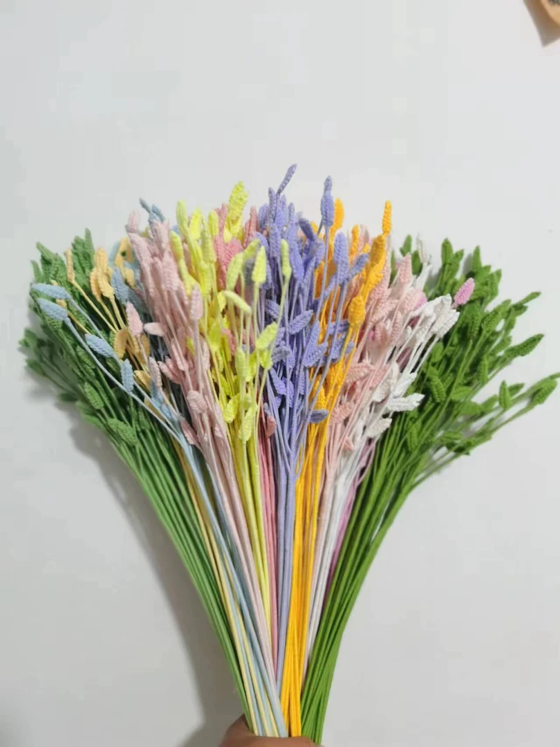 针织花定制手工成品毛线花束直播间选款