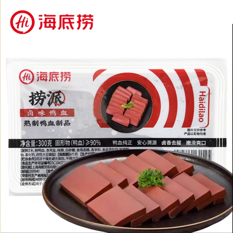 海底捞鸭血300g/盒