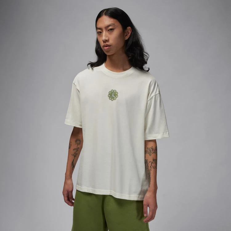 NIKE/耐克FZ6446-133 AS M J CNY OVRSZ SS CREW GCEL 短袖针织衫