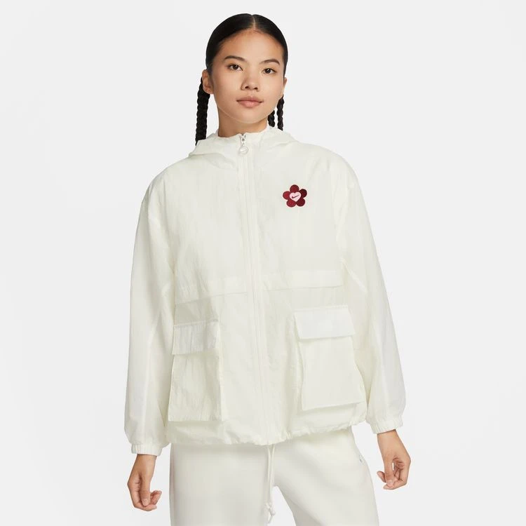 NIKE/耐克HF1130-133 AS W NSW VDAY WVN JKT GCEL 防风梭织夹克