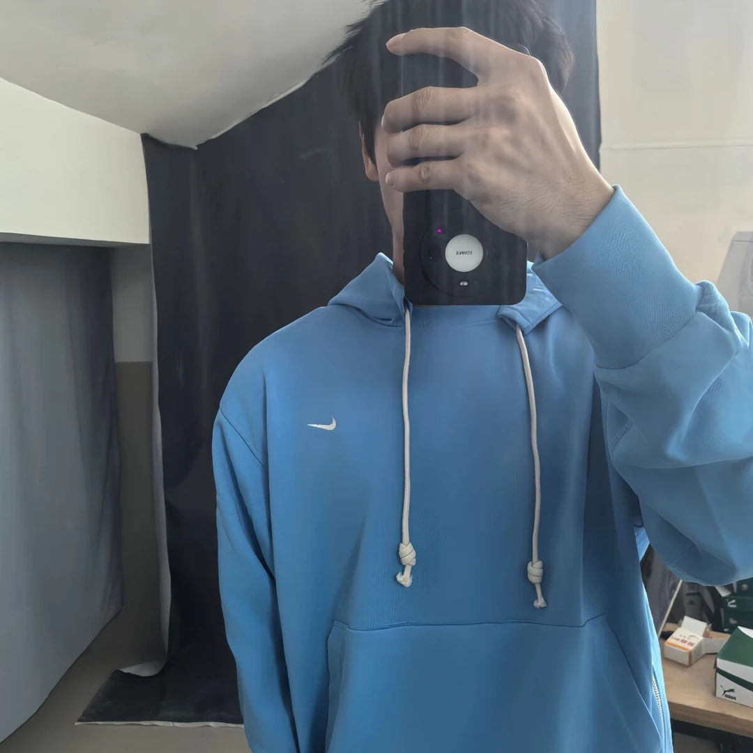 NIKE/耐克新款男女经典刺绣logo针织套头衫连帽卫衣DQ5819-412