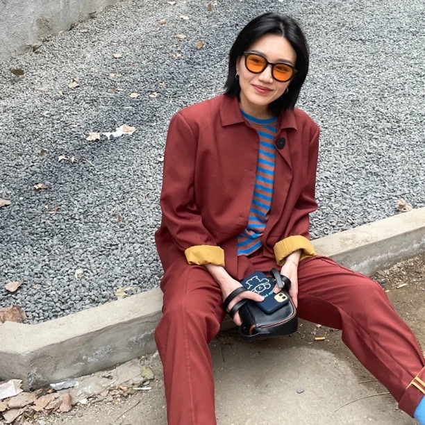 肆声｜设计师通勤气质短款翻领简约小领西装正装休闲西服