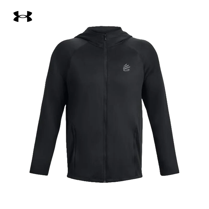 安德玛UA男子连帽外套库里Currlayable运动休闲夹克1380323