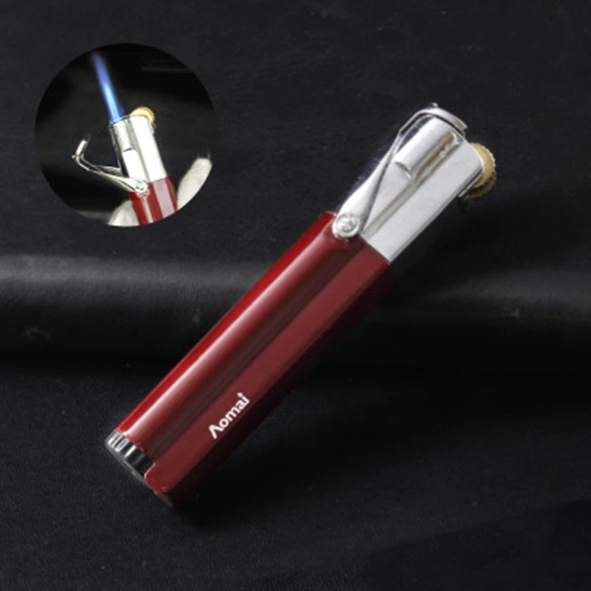 情侣礼物国潮小巧个性创意砂轮直冲金属防风打火机 礼盒装打火机