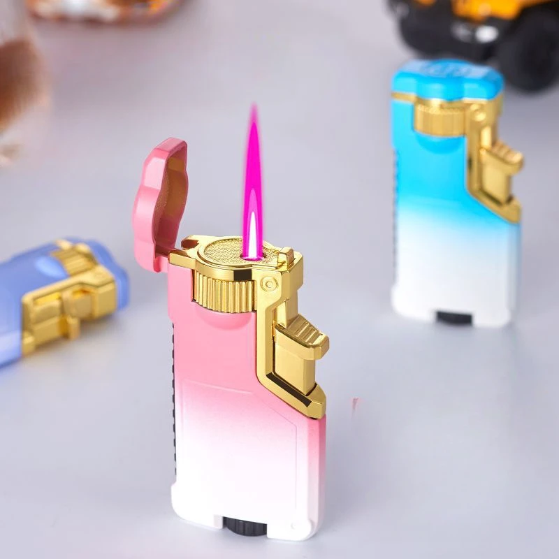 情侣礼物网红三色火焰防风打火机 创意变火高颜值创意个性打火机