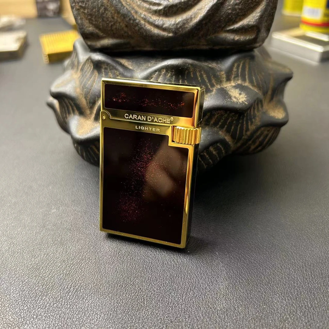 凯兰帝 金黑大漆沙金 高端朗声打火机