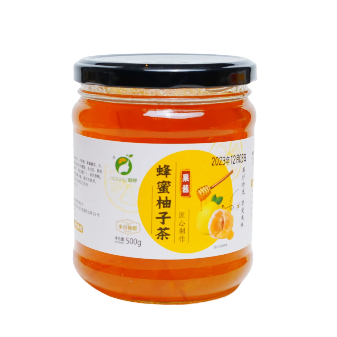 YOUHU/呦呼蜂蜜柚子茶瓶装500克 冲饮热饮即饮