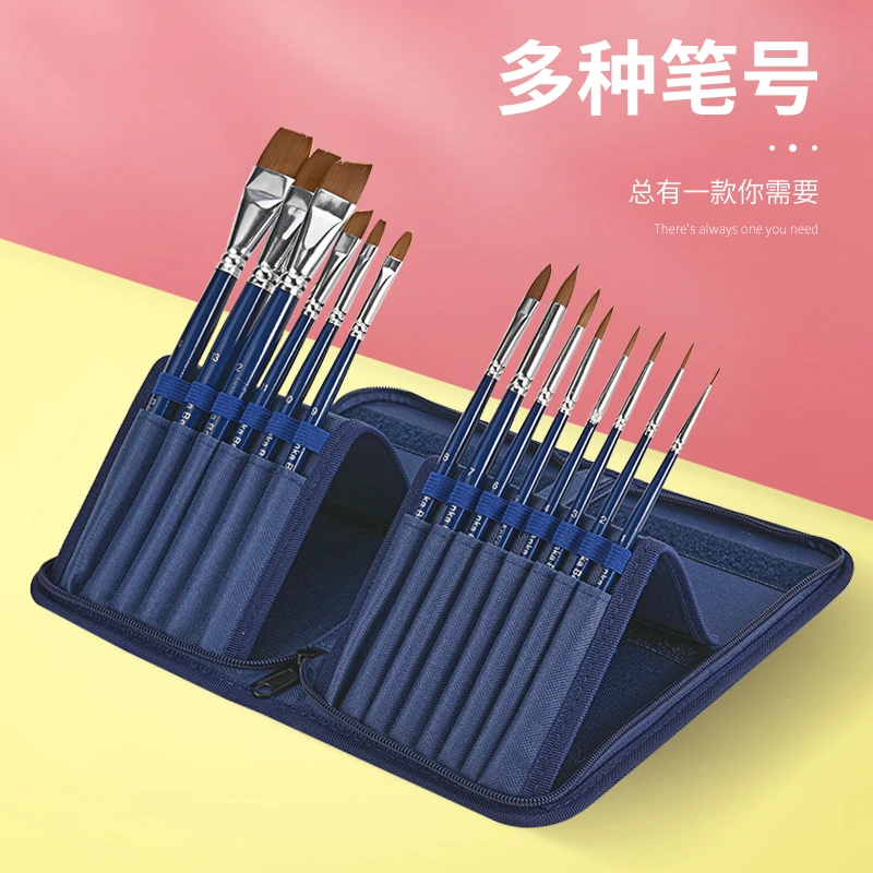 AnkaBella儿童面部彩绘画笔套装软毛尼龙实木设计优质绘画彩绘笔