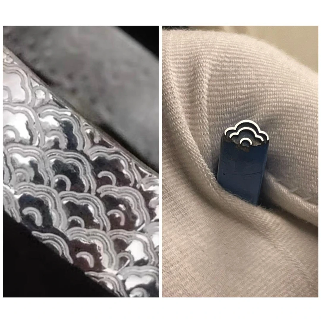 龙鳞纹钢印龙鳞打底纹錾刻刀钢印錾刻工具錾子錾刻金银首饰錾刻