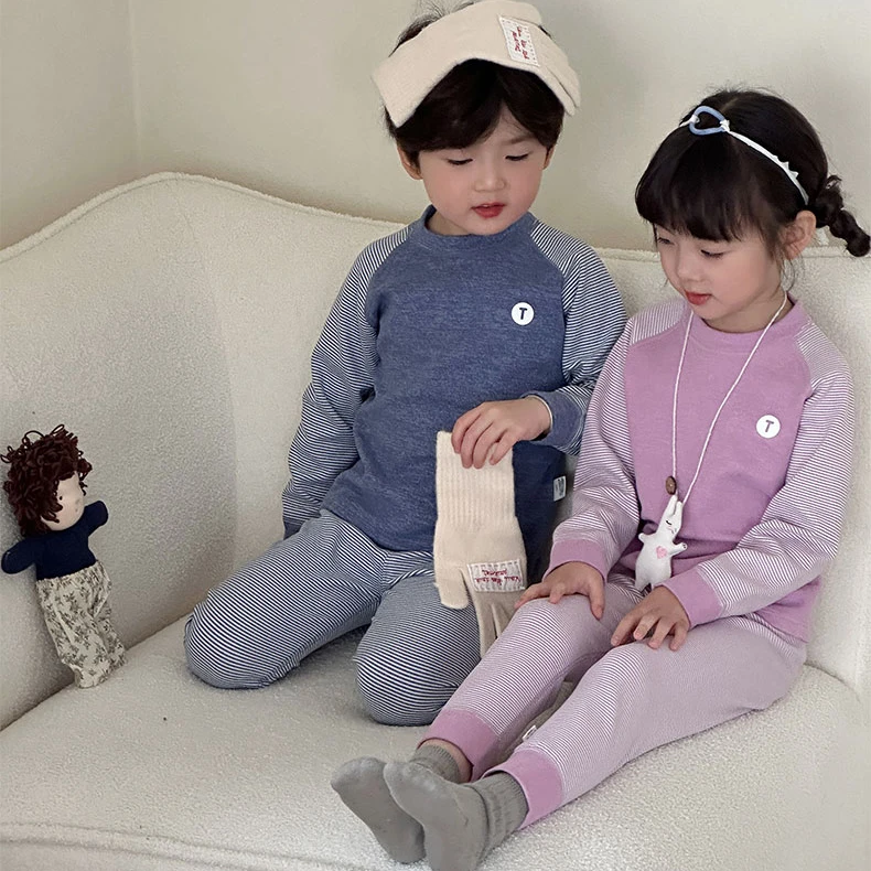 儿童保暖衣套装亲肤秋衣秋裤套装女童男童秋冬保暖内衣套