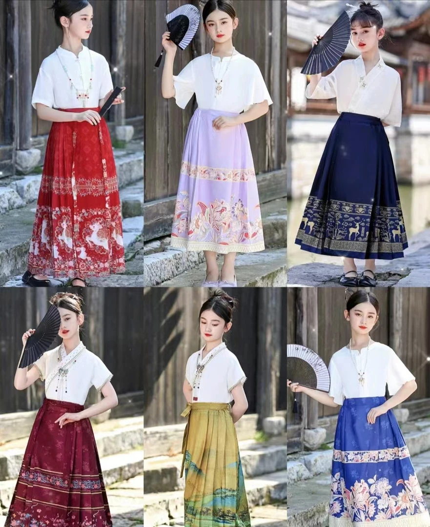 艺图汉服百货小孩汉服演出服曹县马面裙直播专用链接非图片款