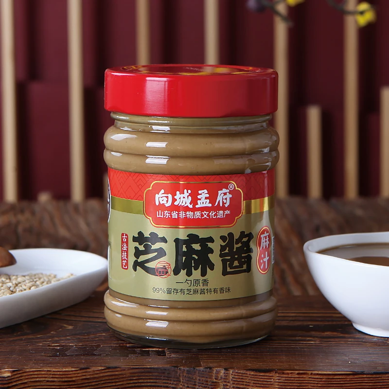 沂蒙孟府 芝麻酱 麻汁 300g*2瓶 非物质文化遗产传统增香古法传承