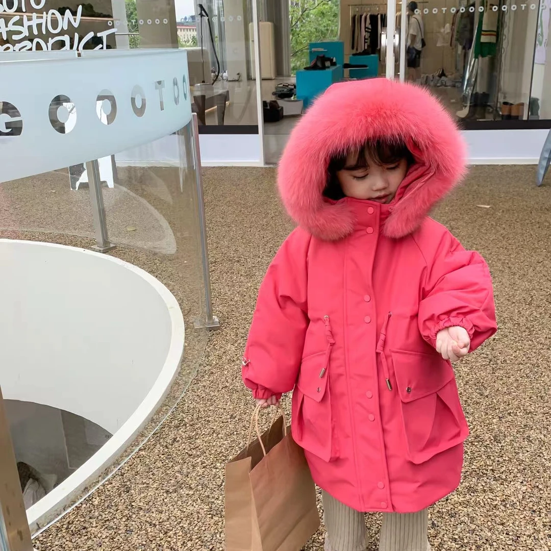 米茶 极寒杜邦三防 中长款大毛领 新年款 1004