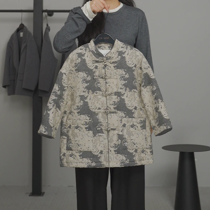 I'm Vena<墨>【现货】男童儿童外套加厚夹棉新中式冬款棉服36D3865