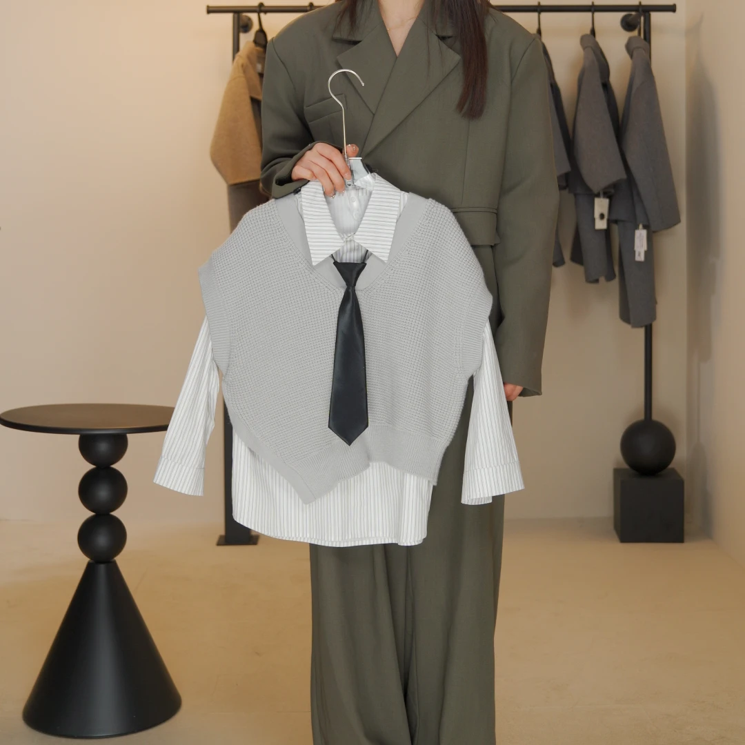 I'm Vena【现货】<侧面>2024男童儿童春款毛线马甲百搭37J3009