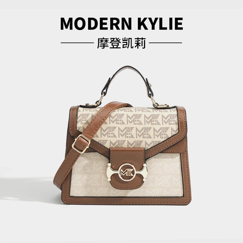 时尚百搭轻奢女包洋气小方包2024新款手提包女高级感单肩斜挎包包