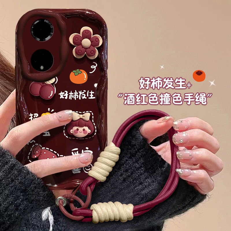 适用于华为Nova9Pro好柿发生女孩全包镜头保护硅胶手机壳