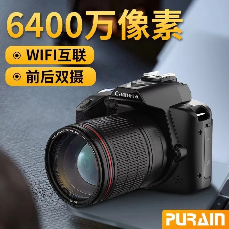 新款6400万像素镜头D5高清数码照相机4k双摄夜视dv摄影机