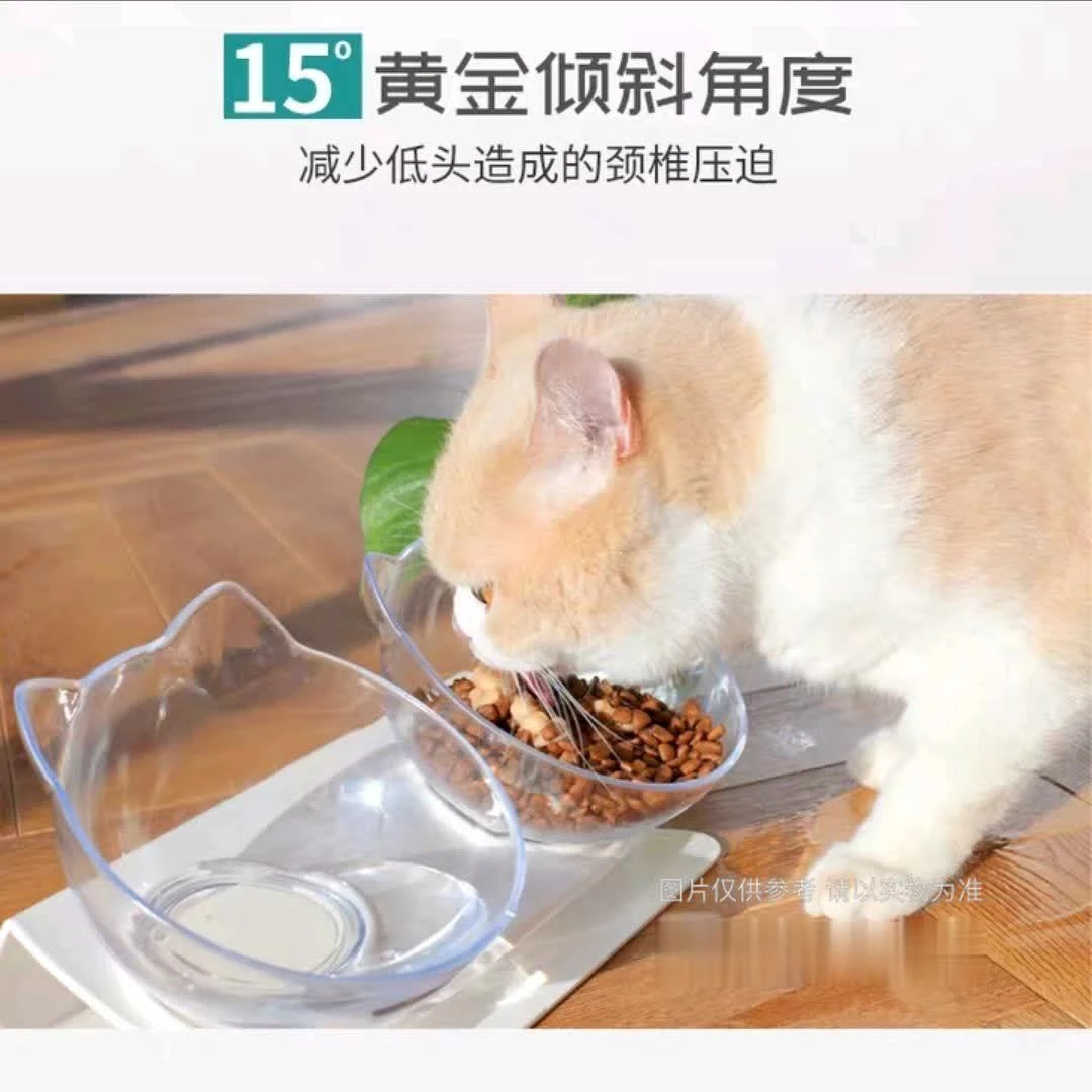 猫碗双碗15度保护颈椎猫食盆饭碗水碗