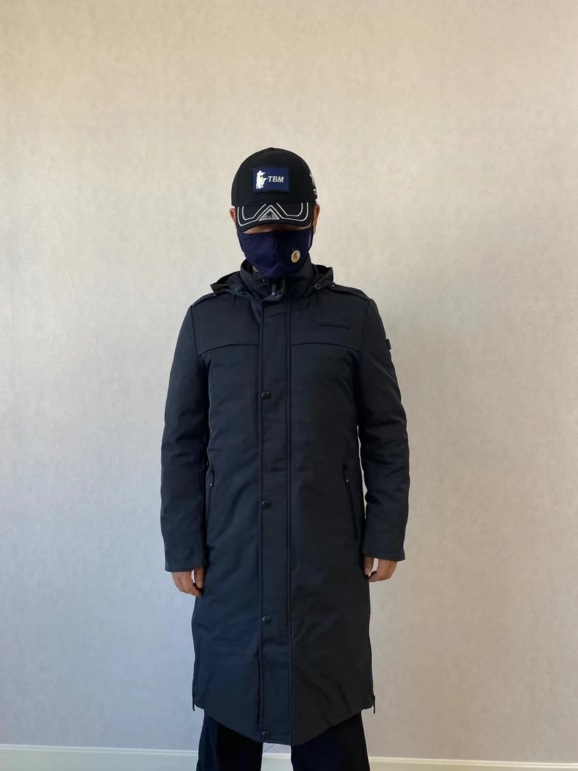 羽绒服长款羽绒服执勤羽绒服冬季保暖大衣